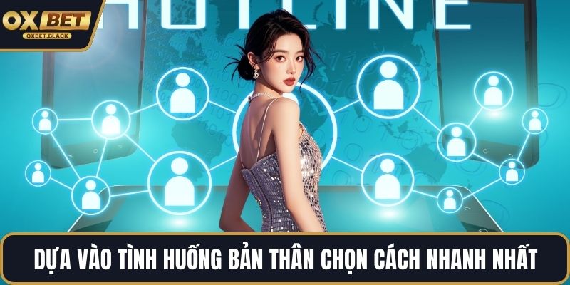 Dựa vào tình huống bản thân chọn cách nhanh nhất